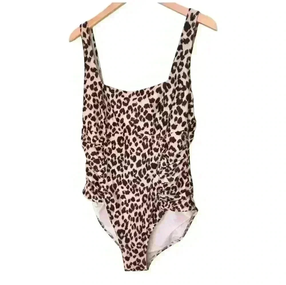 Old Navy Animal Cheetah Leopard Plus Size One Piece Swimsuit Bathing Suit